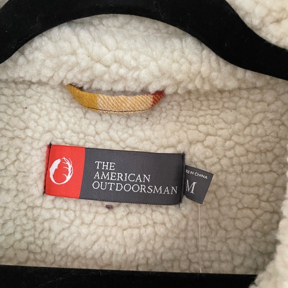 The American Outdoorsman Mens Size M Sherpa Flannel Shaket - Picture 4 of 11
